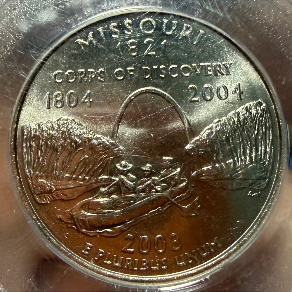 2003-P Missouri State Quarter PCGS MS66 Corps of Discovery 25C Coin S007 - Picture 3 of 5